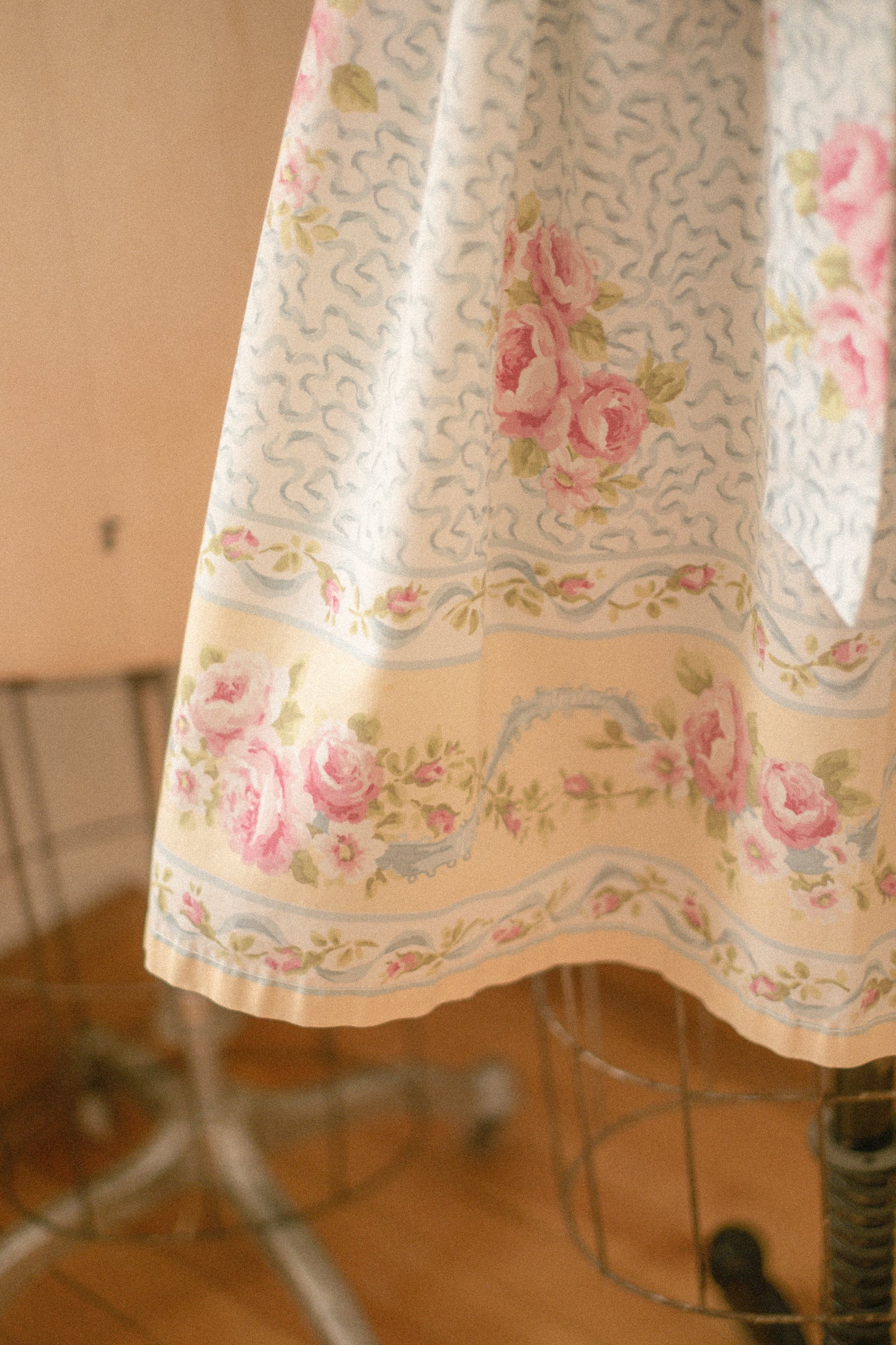 Handmade vintage apron set - ribbon