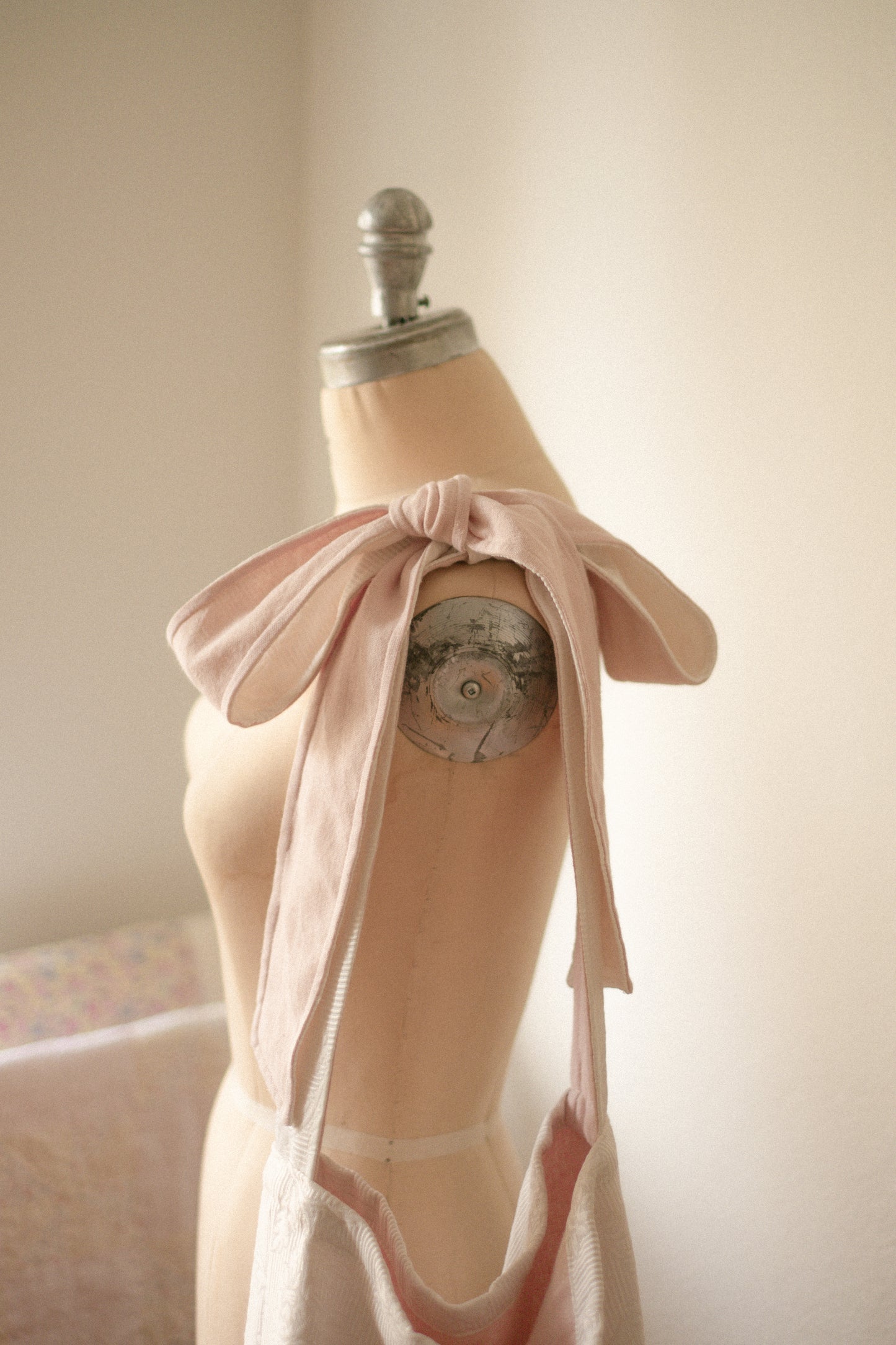 NEW♡ Handmade Ribbon slouchy tote bag - pinky promise