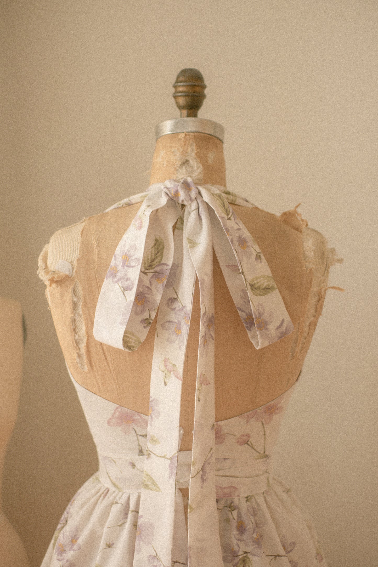 Handmade vintage apron set - violet meadow