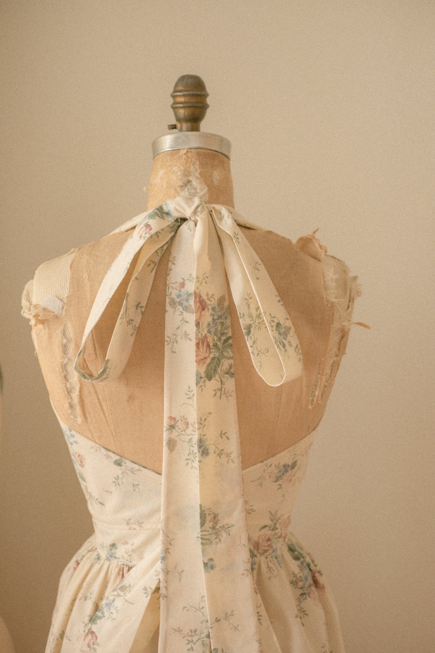 Handmade vintage apron set - vintage garden