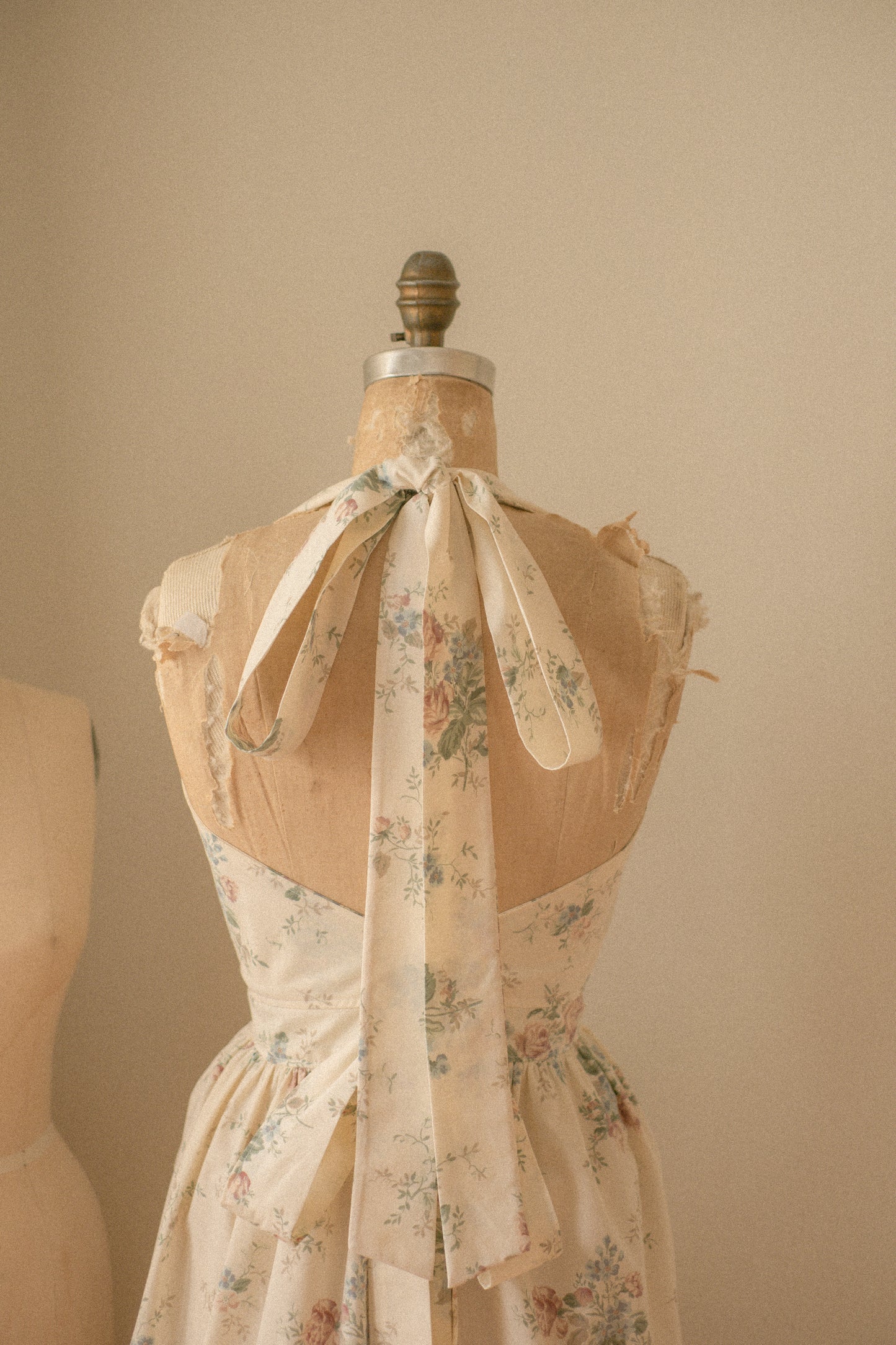 Handmade vintage apron set - vintage garden