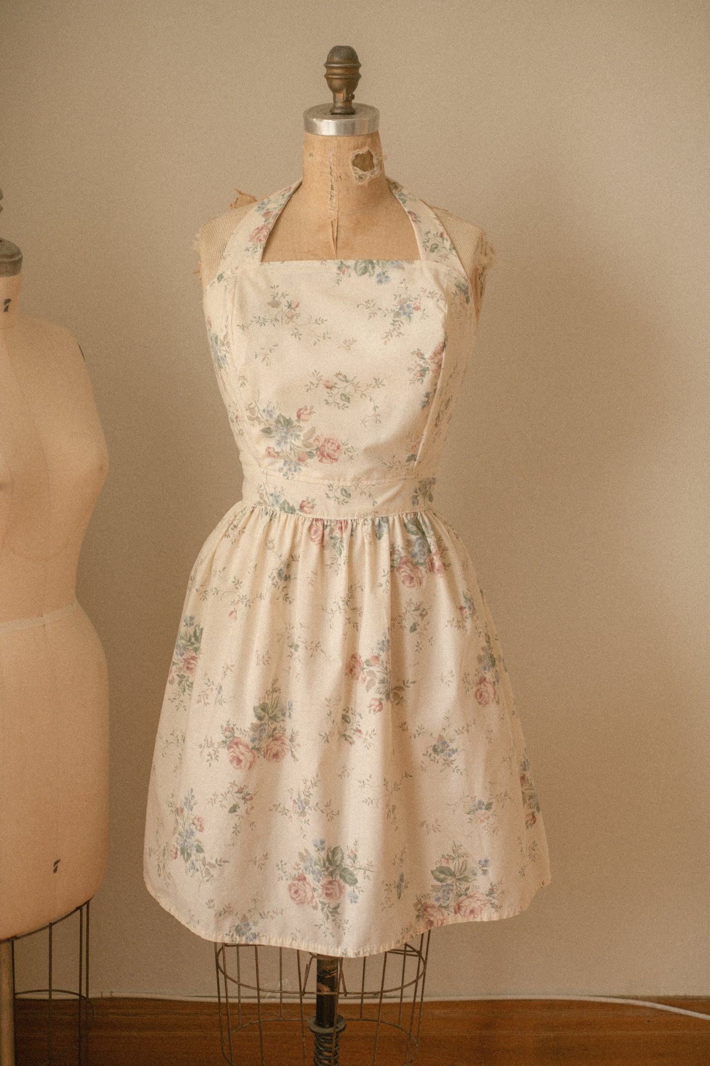 Handmade vintage apron set - vintage garden