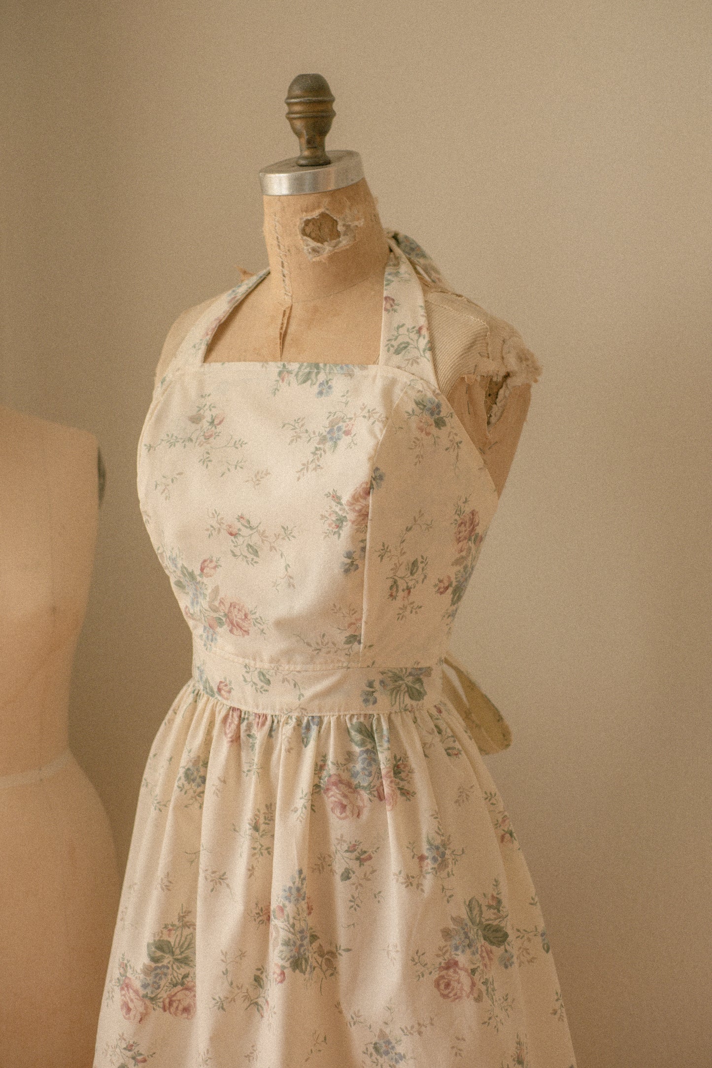 Handmade vintage apron set - vintage garden
