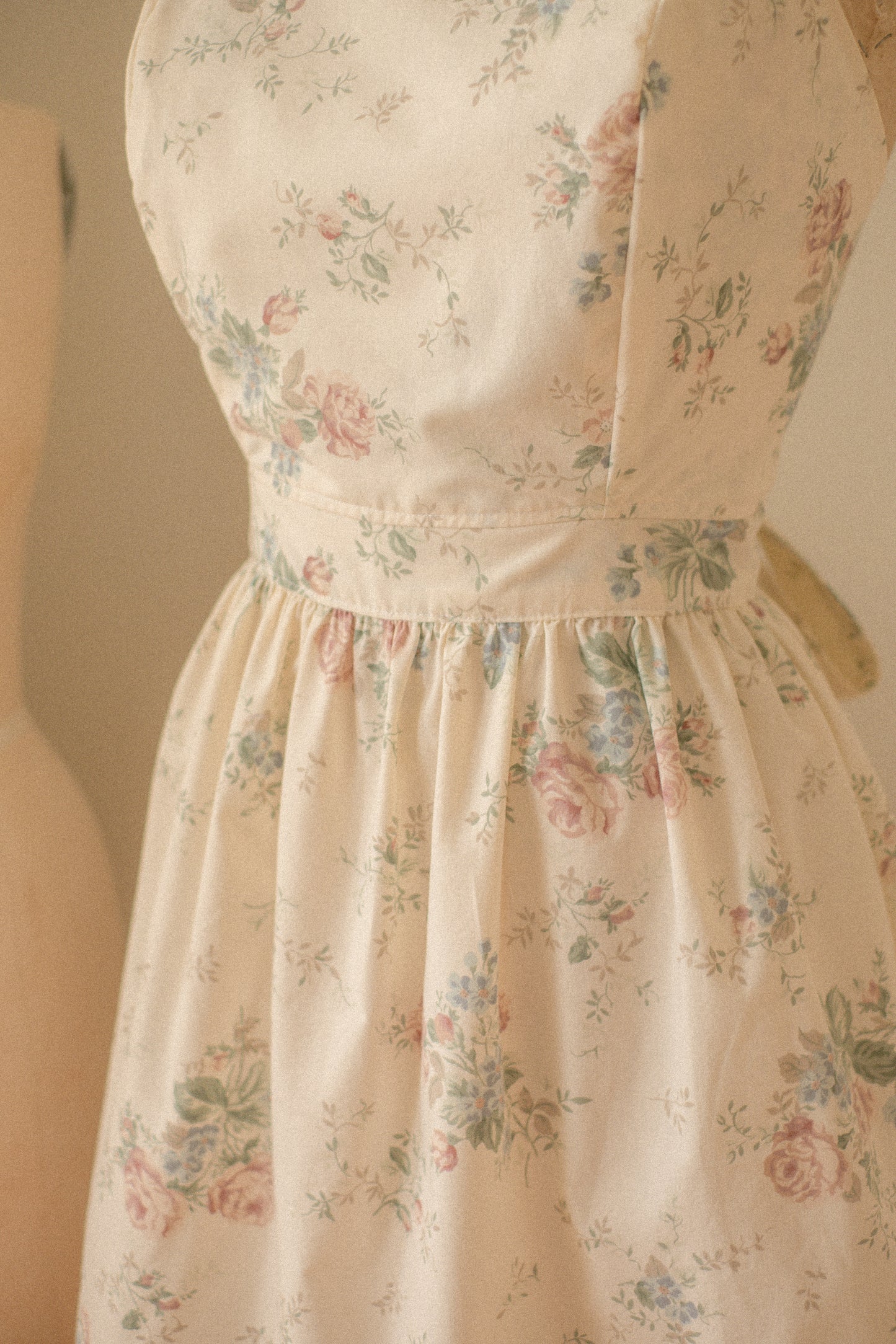 Handmade vintage apron set - vintage garden