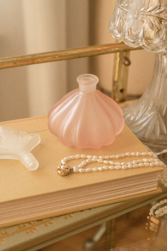 Vintage frosted perfume bottle