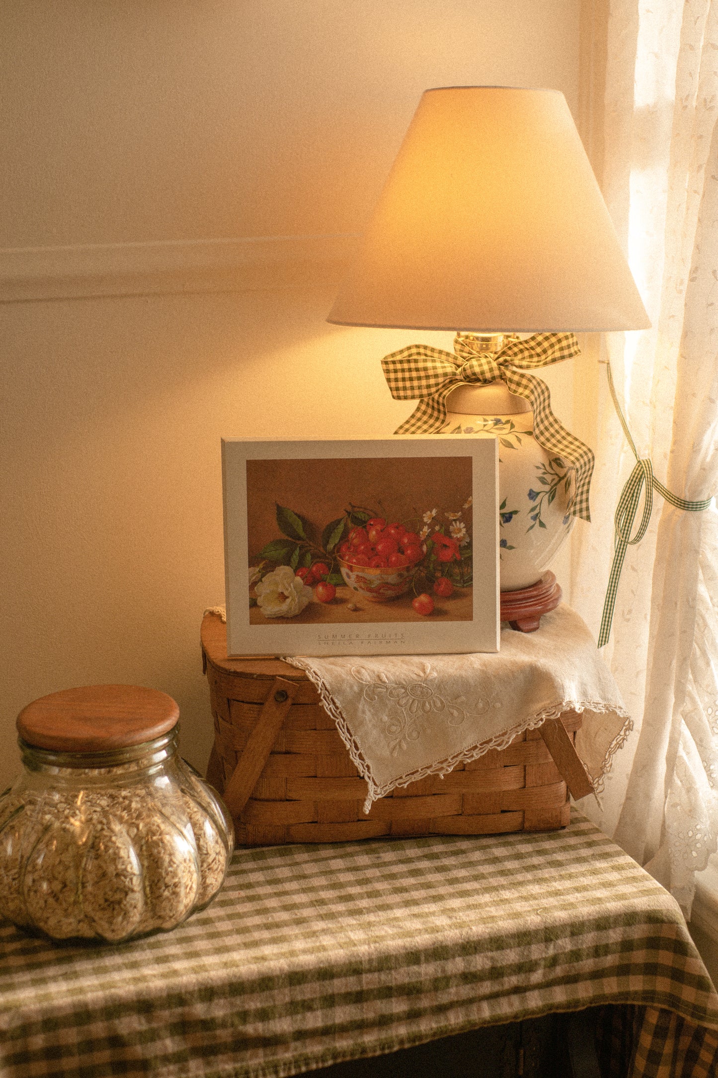 vintage cherry wall art