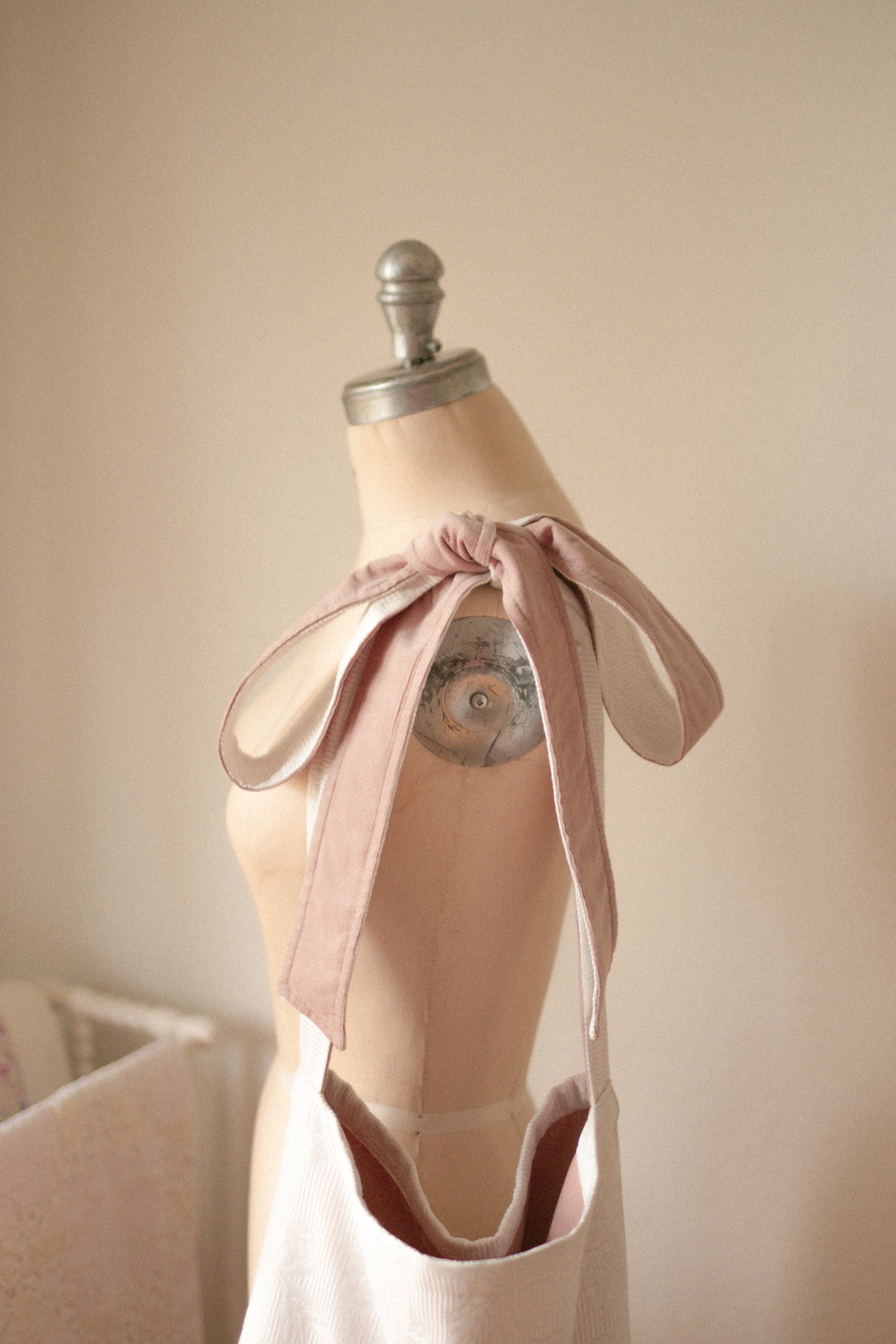 NEW♡ Handmade Ribbon slouchy tote bag - Pinky swear