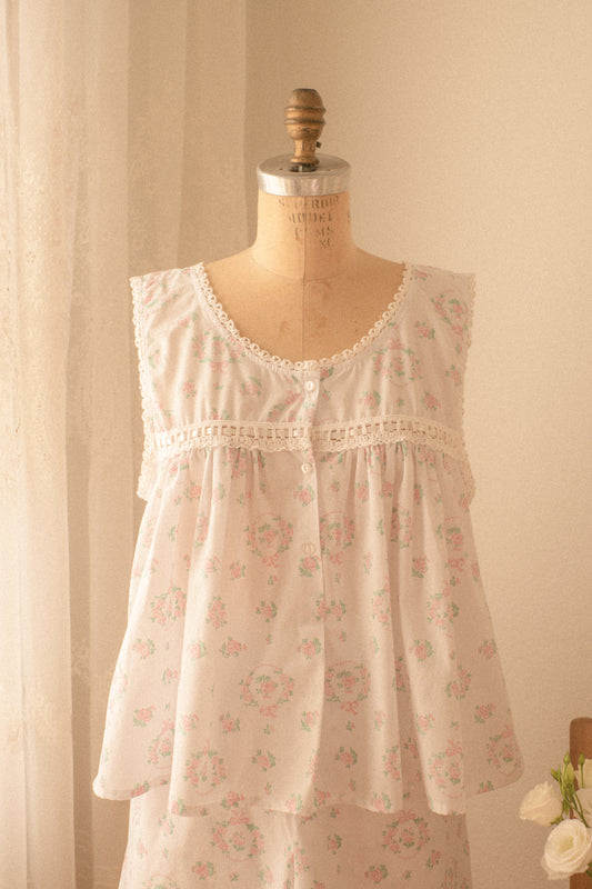 Vintage reworked cotton pyjama set♡