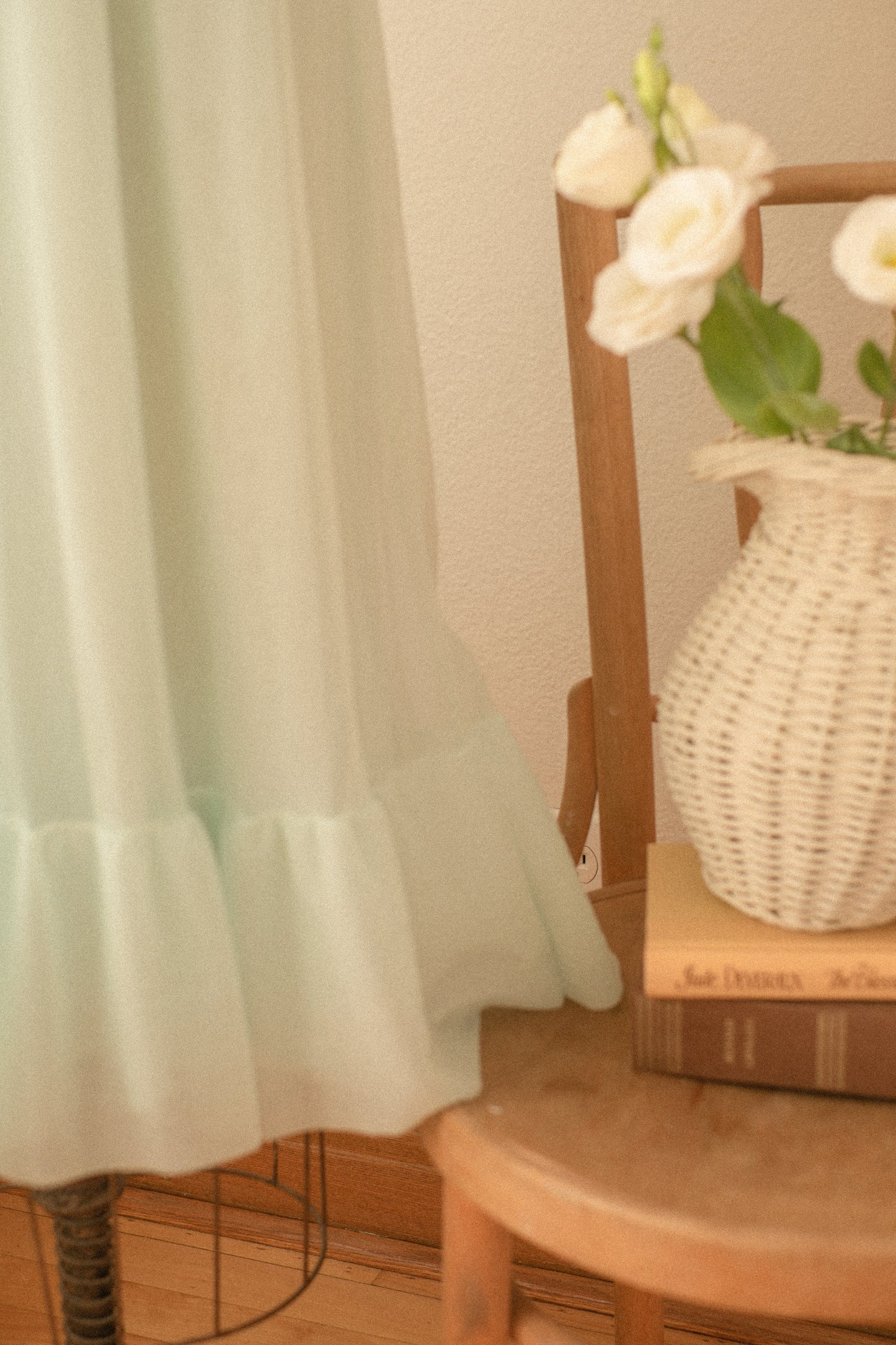 Vintage sheer blue lace nighty