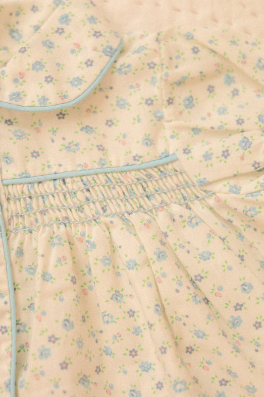 Vintage baby girl dainty floral dress