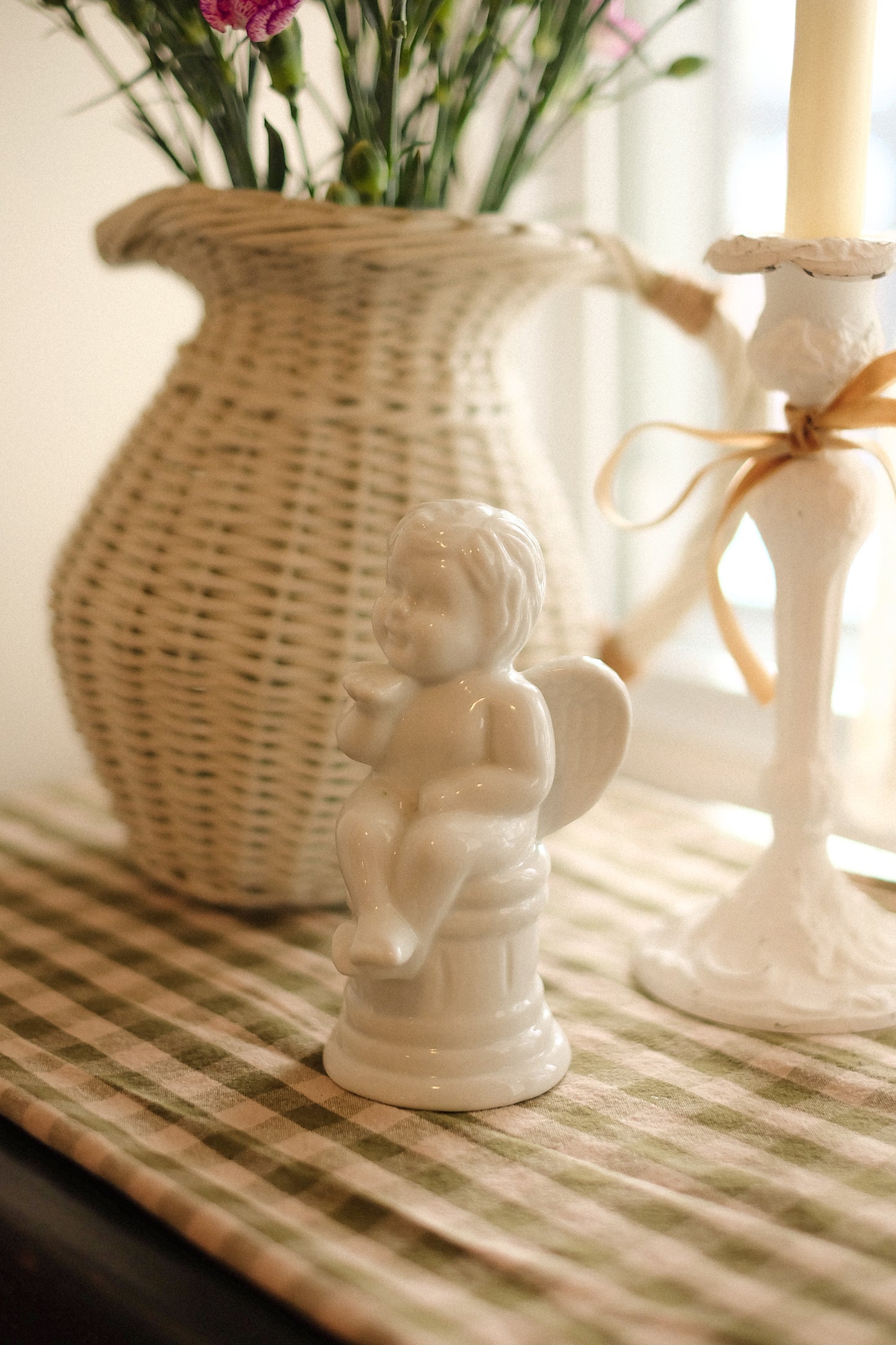 Vintage Cupid Angel ceramic figurine ♡