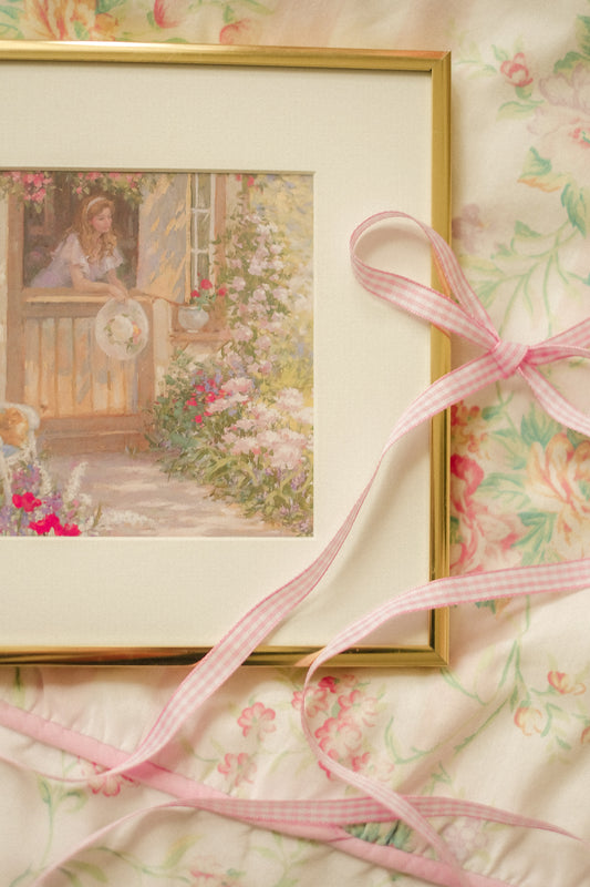 Vintage "cottagecore" framed print ♡