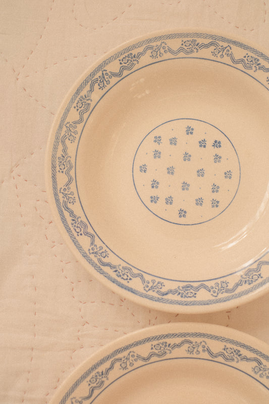 Vintage lacey printed dishes