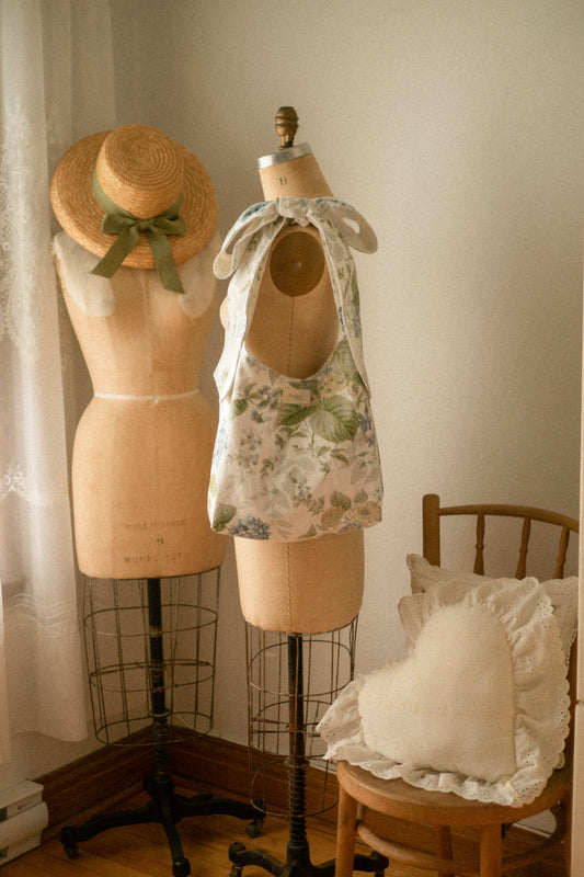 Handmade Ribbon tote - midsummer