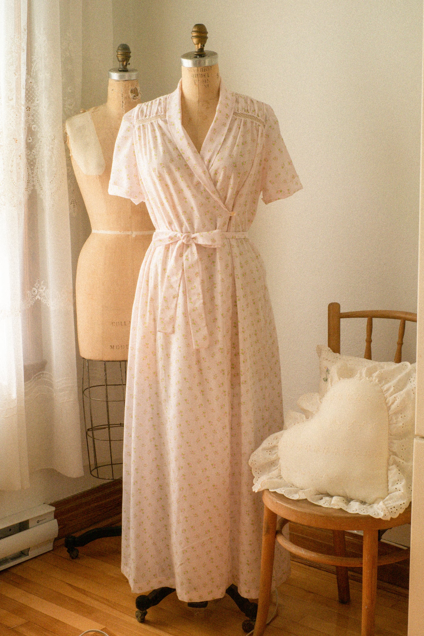 Vintage cotton floral sleep dress