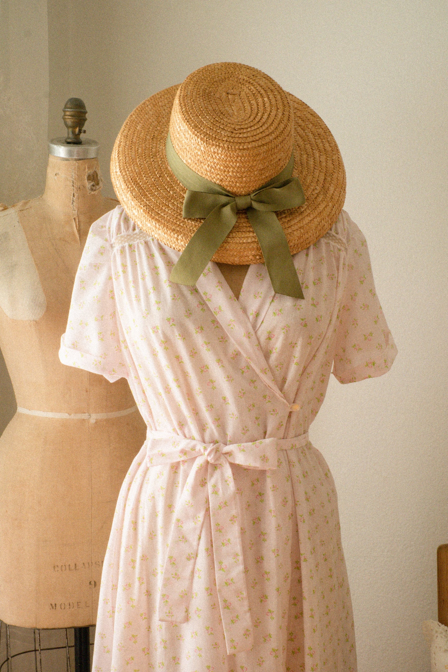 Vintage cotton floral sleep dress