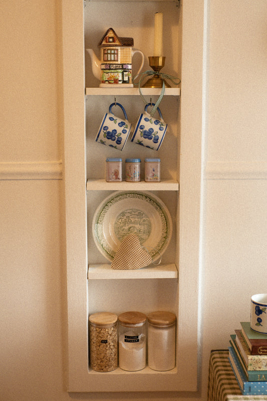 Vintage ceramic hand painted blueberry mugs 🫐 Set of two or four