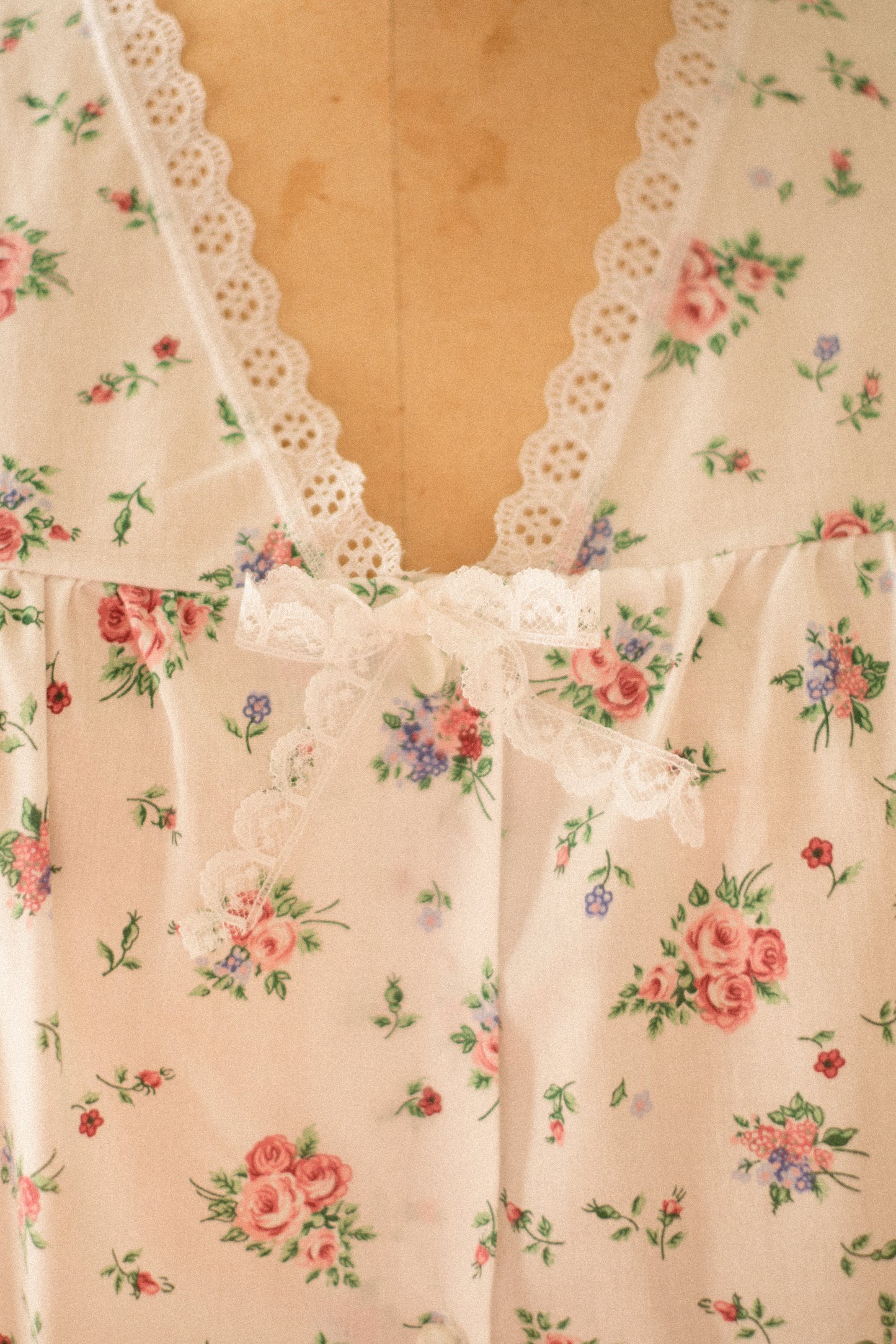 Vintage floral lacy pyjama set