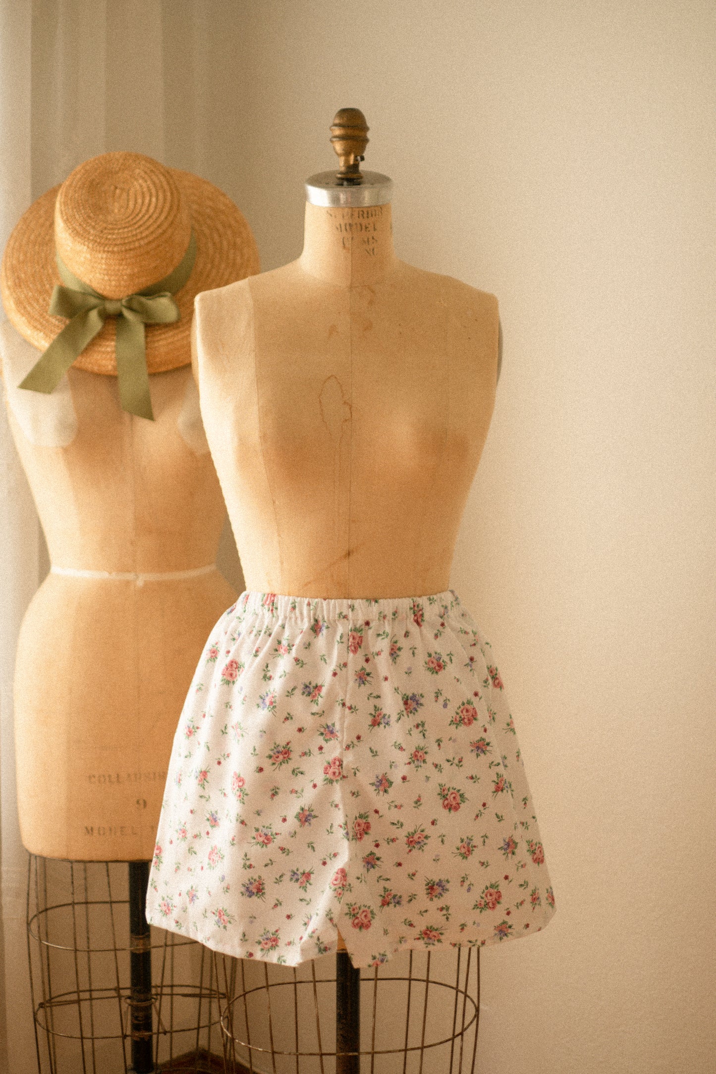 Vintage floral lacy pyjama set