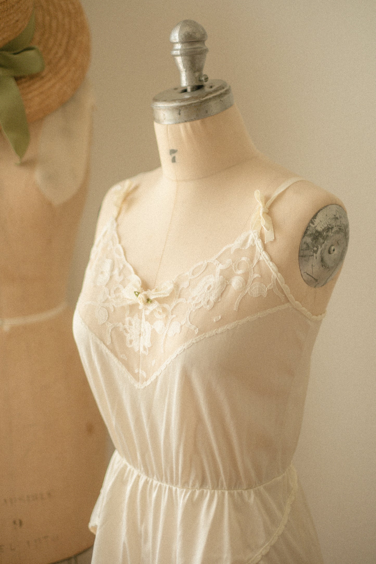 Vintage cream lacy playsuit