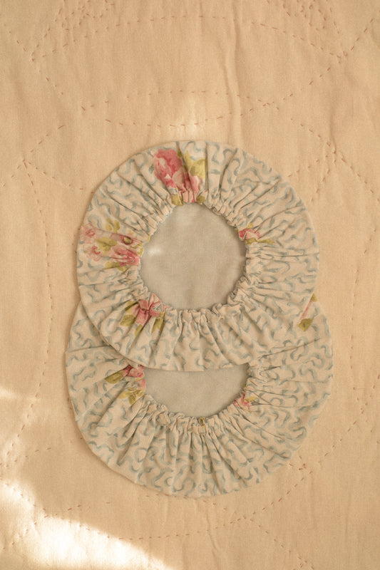Handmade reusable bowl cover set - jardin rose
