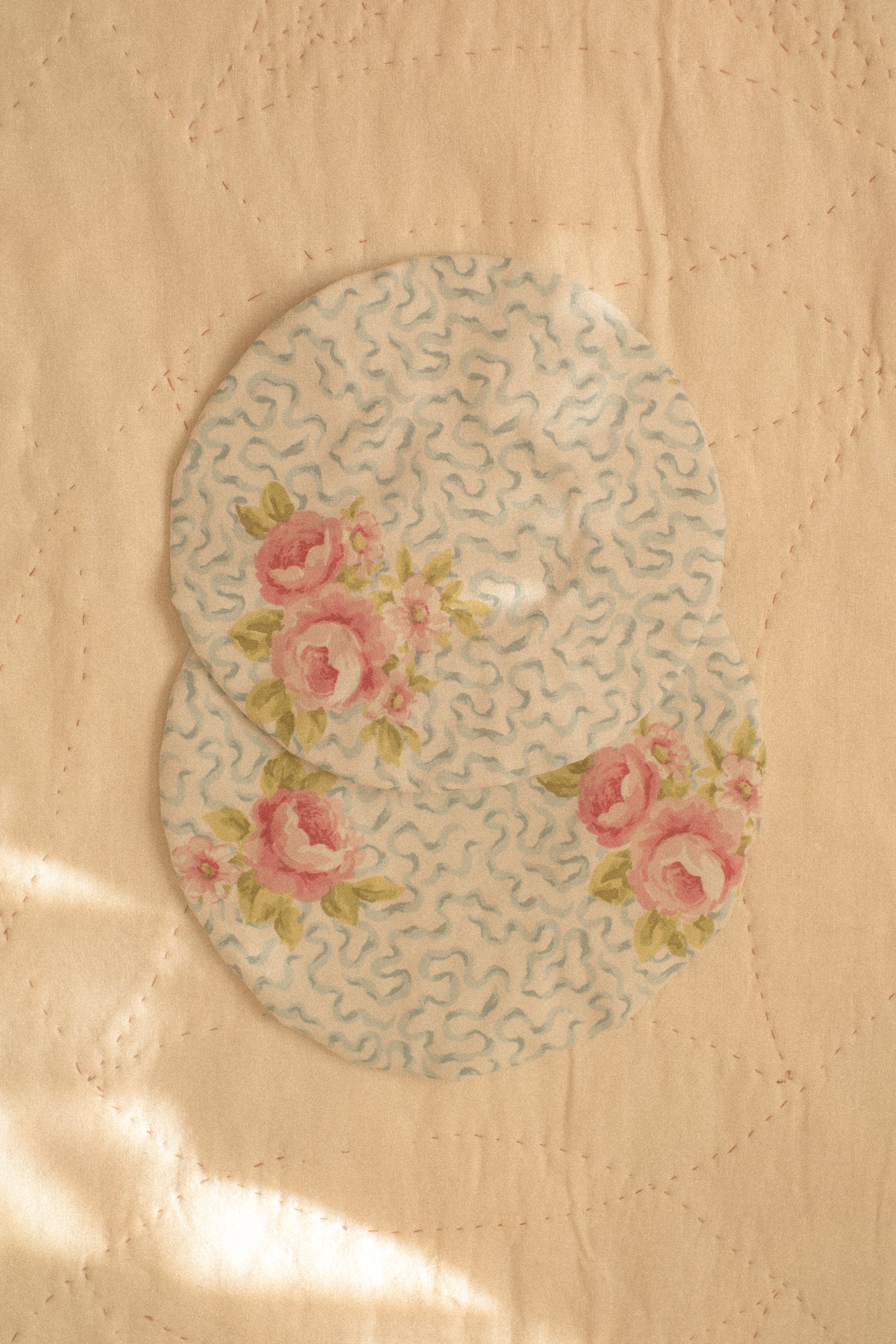 Handmade reusable bowl cover set - jardin rose