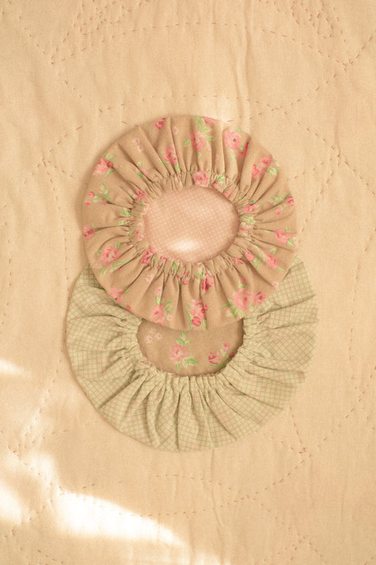 Handmade reusable bowl cover set - spring garden