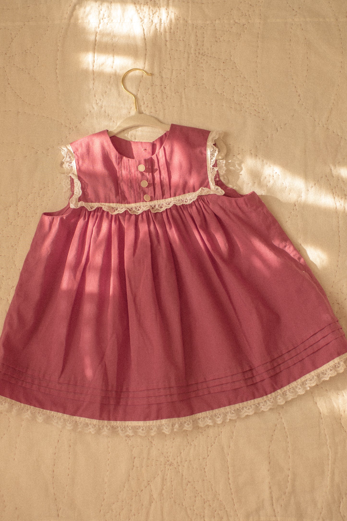 vintage lacy ruffled baby dress