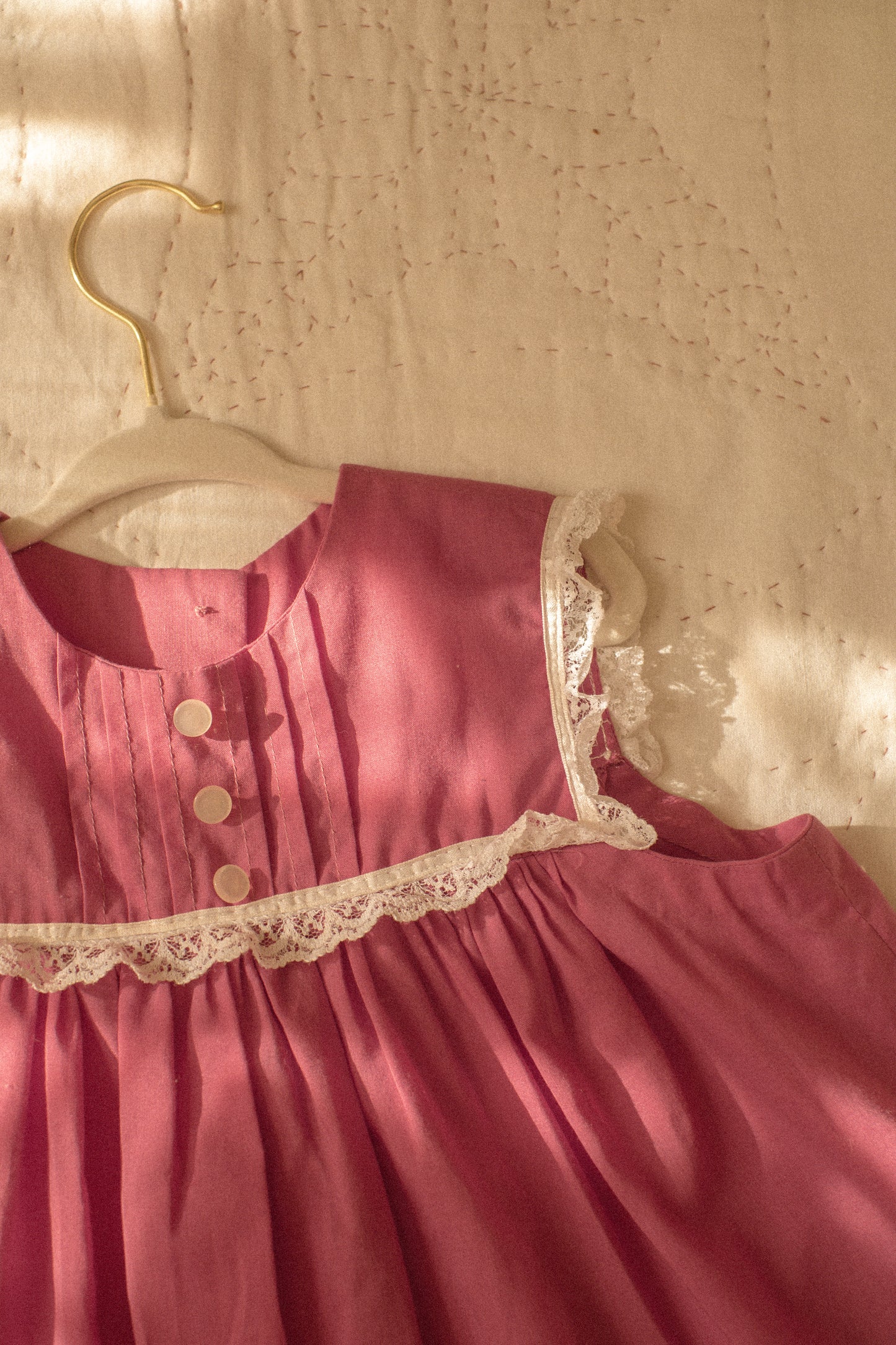 vintage lacy ruffled baby dress