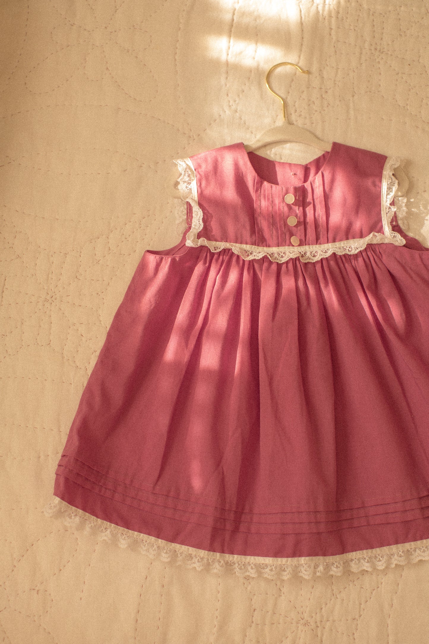 vintage lacy ruffled baby dress