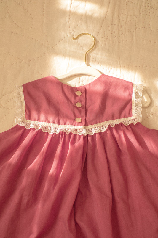 vintage lacy ruffled baby dress