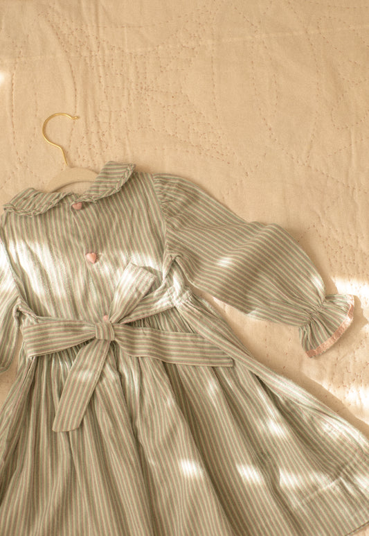 vintage dainty collared baby dress