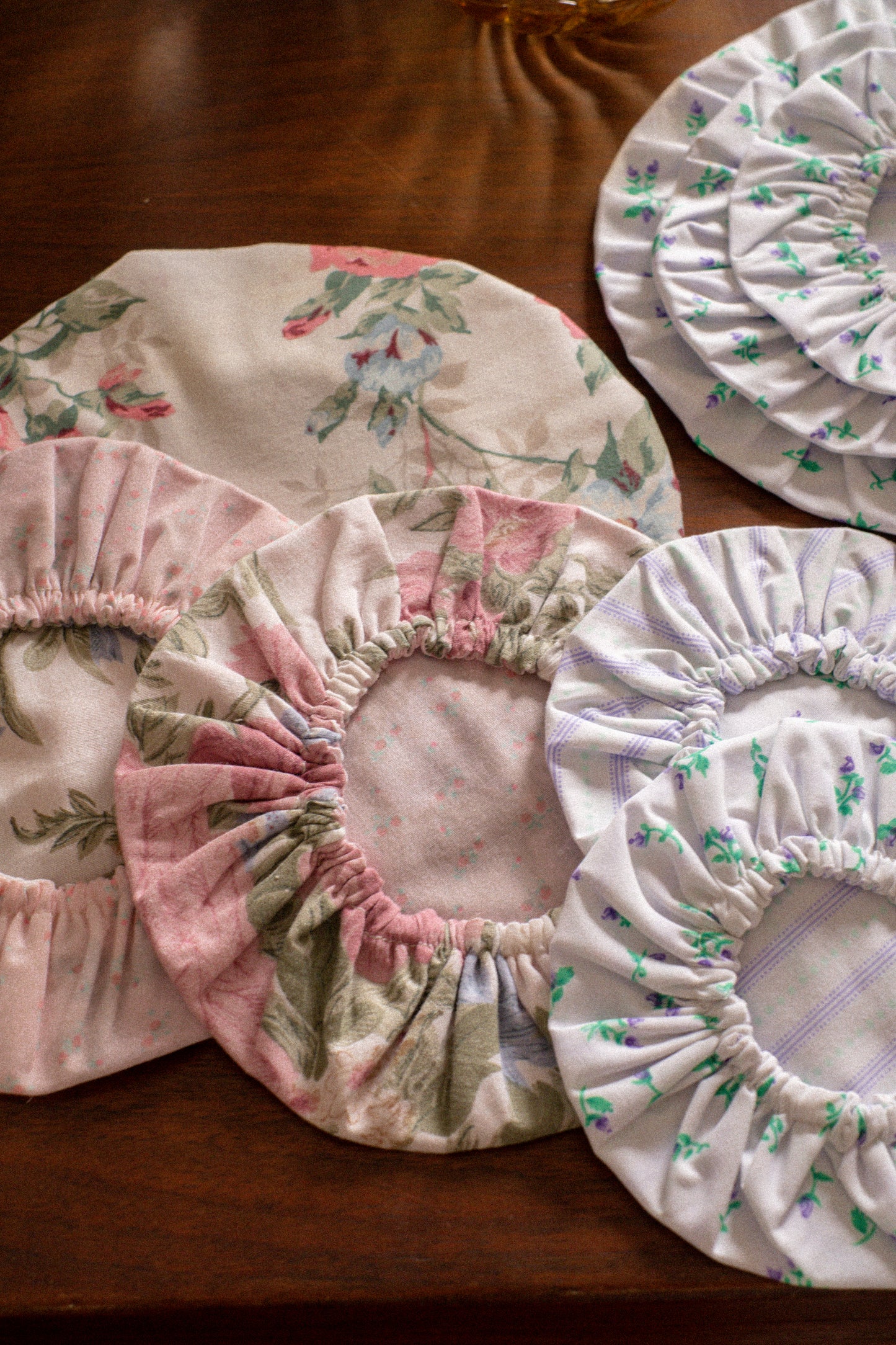 Handmade reusable bowl cover set - Coquette
