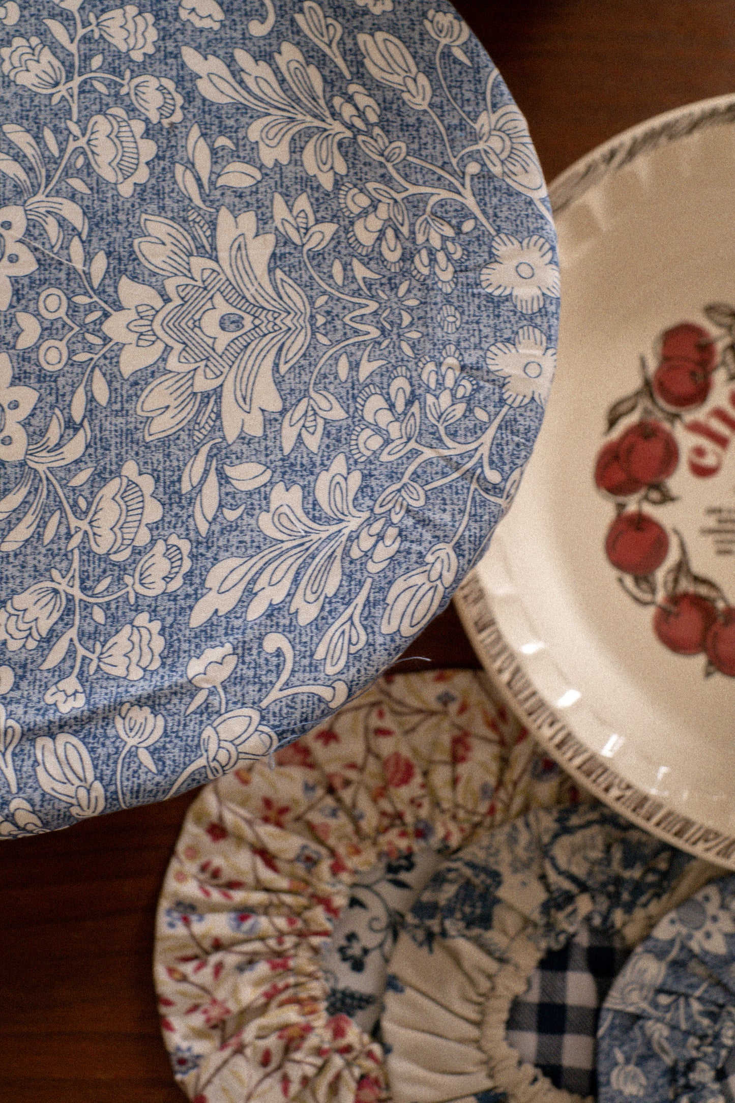 Handmade reusable bowl cover set - Bluebell