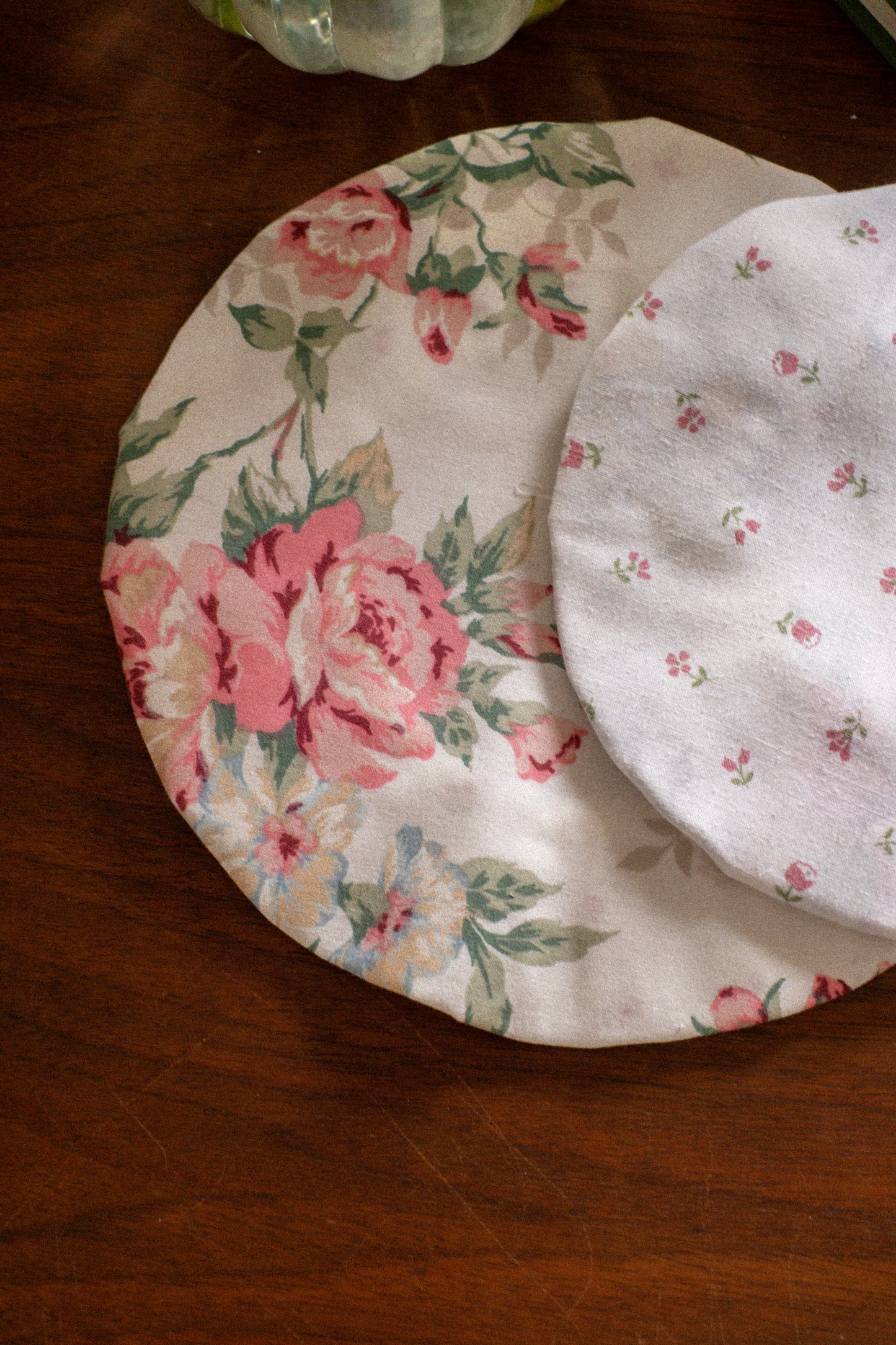 Handmade reusable bowl cover set - Rosette