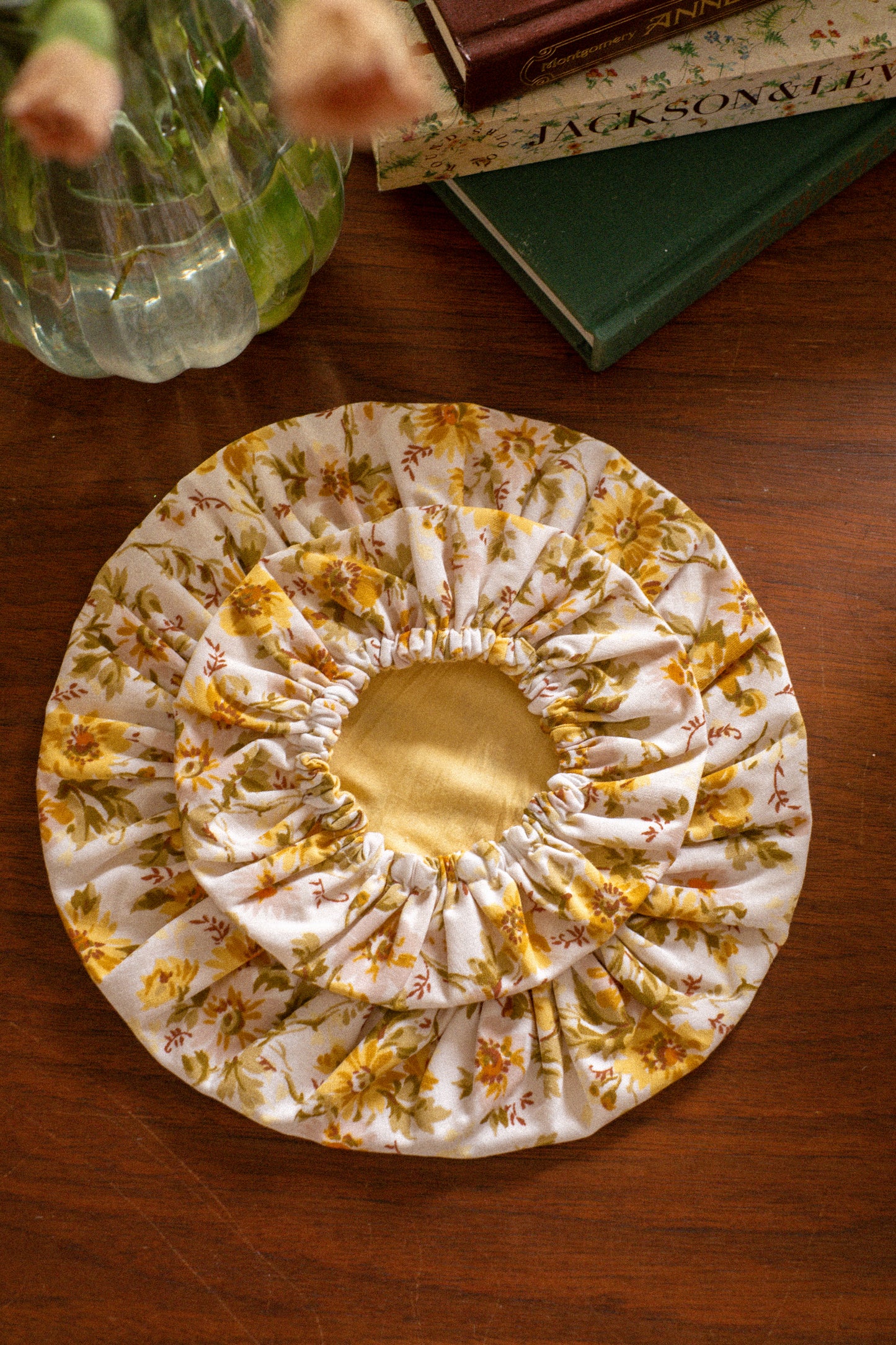 Handmade reusable bowl cover set - Sunny