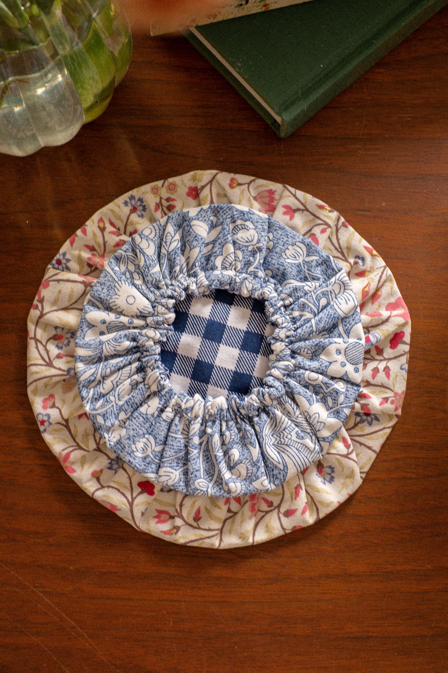 Handmade reusable bowl cover set - Firefly