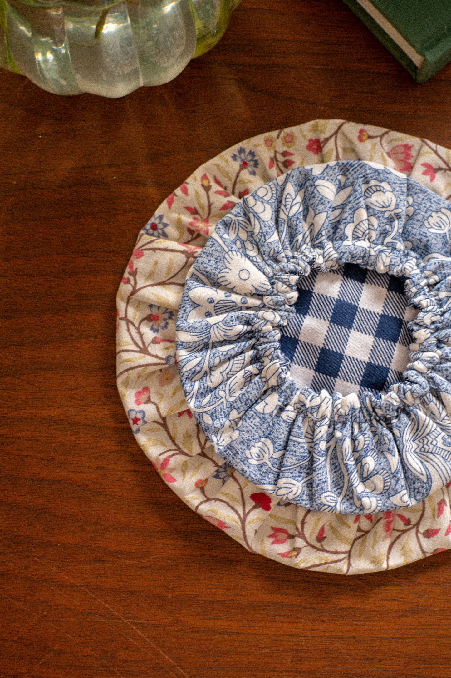 Handmade reusable bowl cover set - Firefly