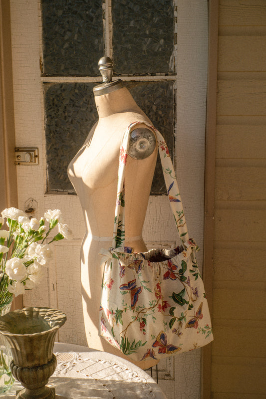 Handmade cotton tote bag - Papillon🦋