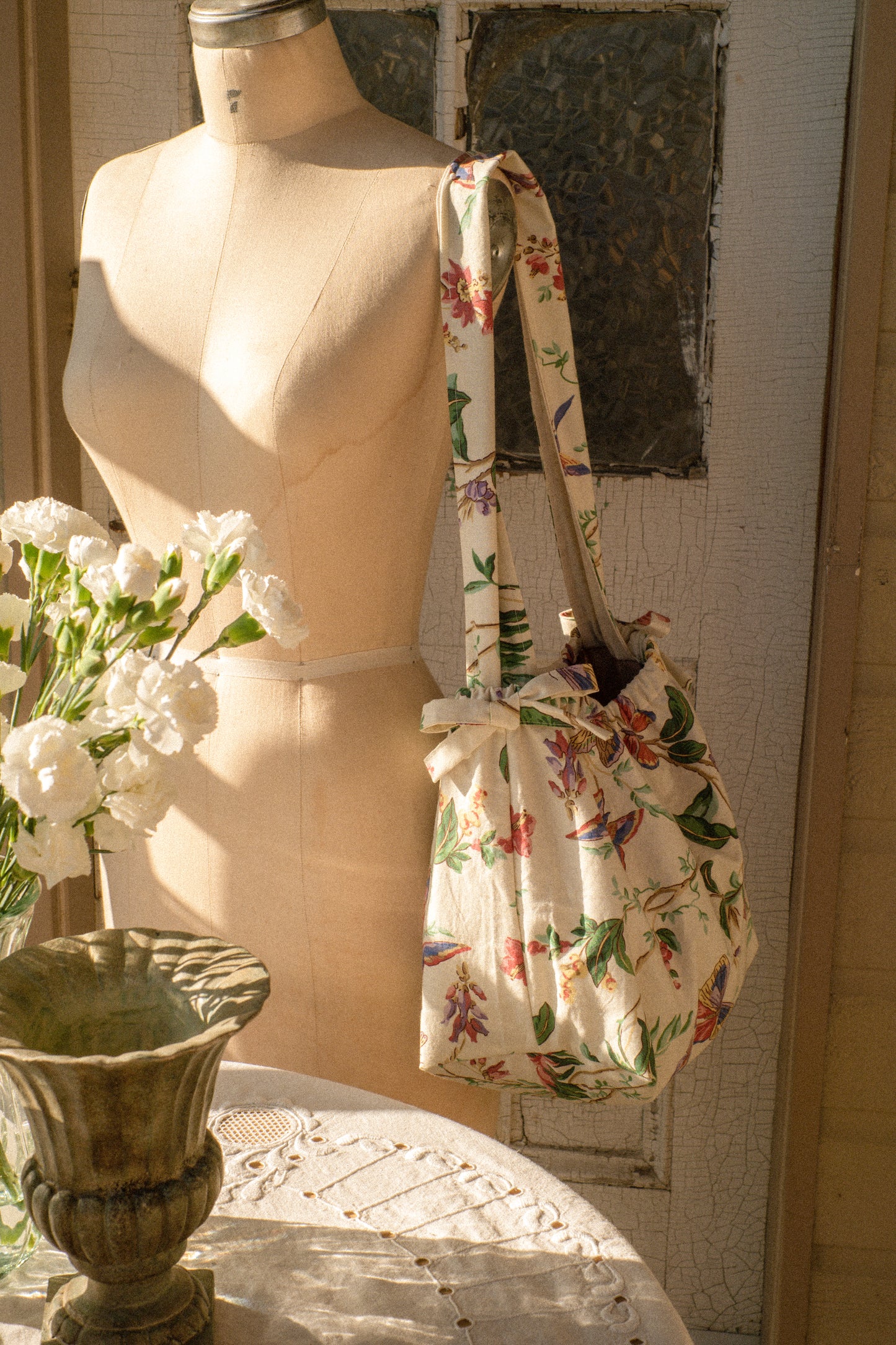 Handmade cotton tote bag - Papillon🦋