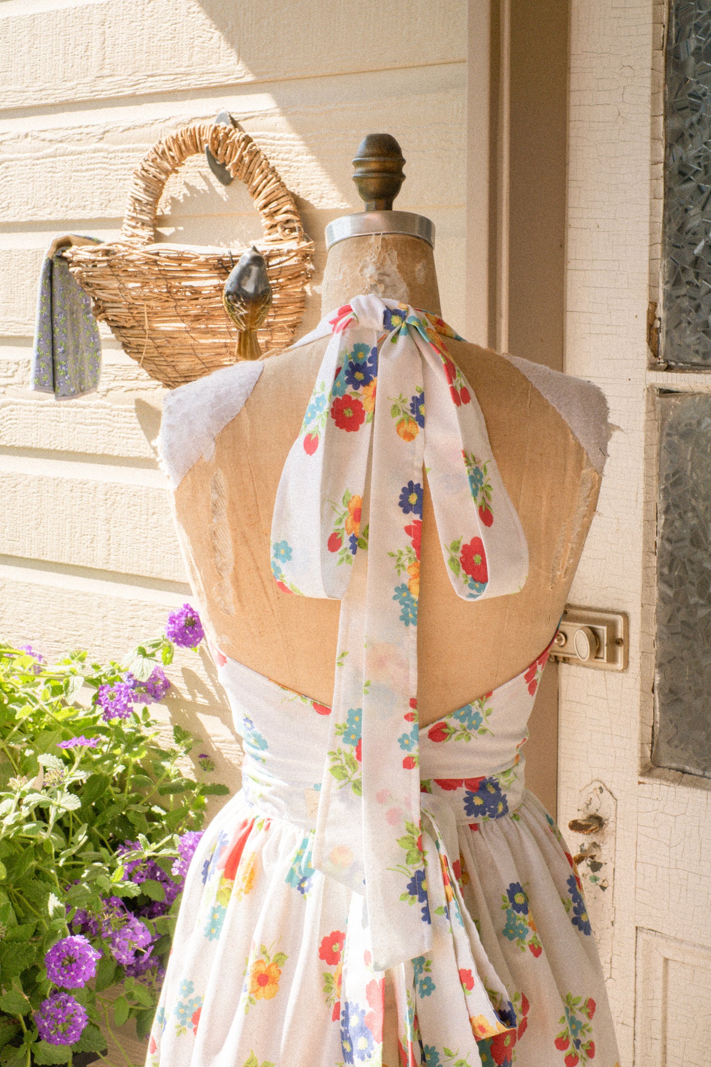 Handmade vintage inspired apron - Poppy