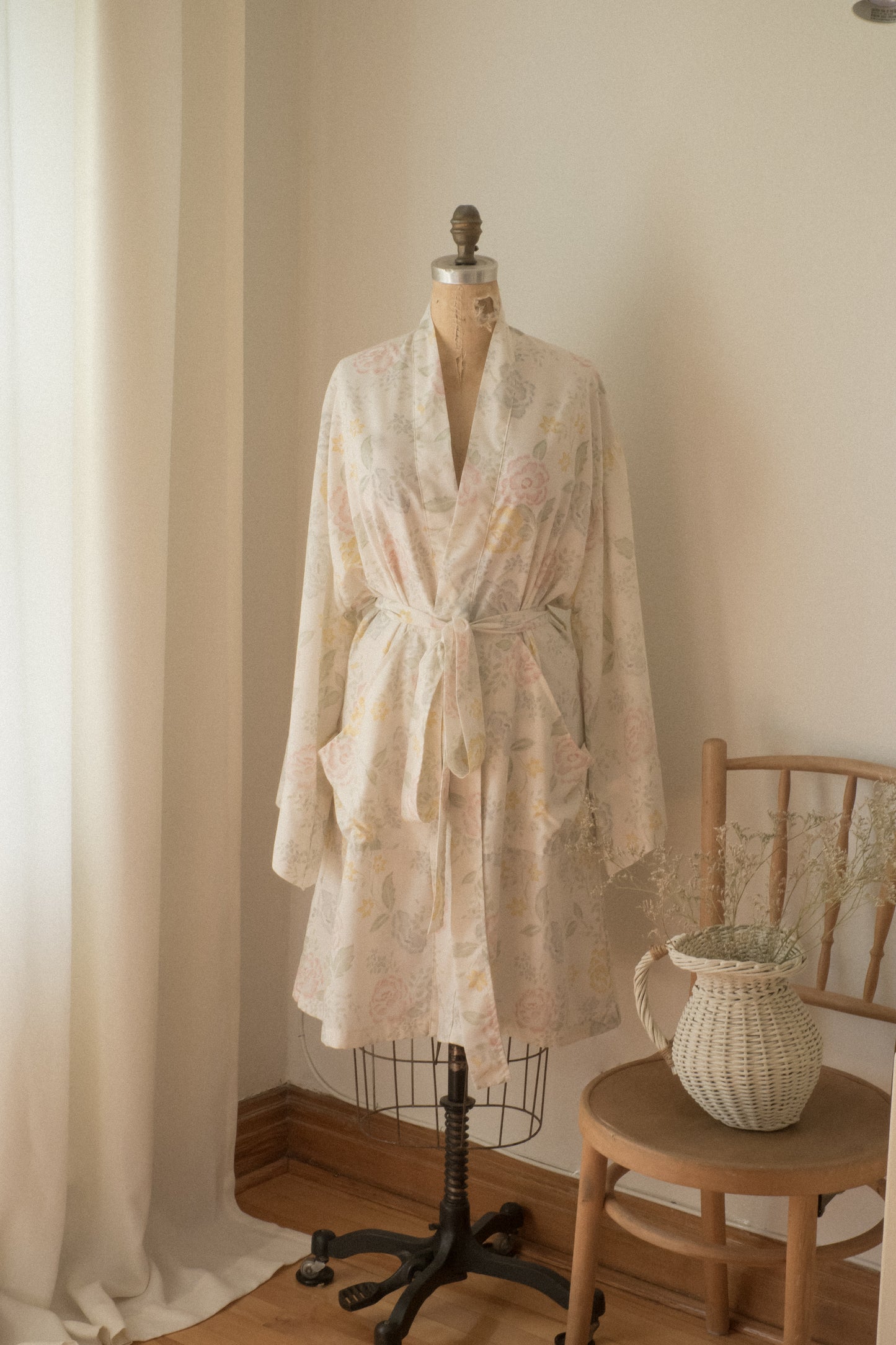 Handmade vintage cotton dressing gown ♡ Rosie