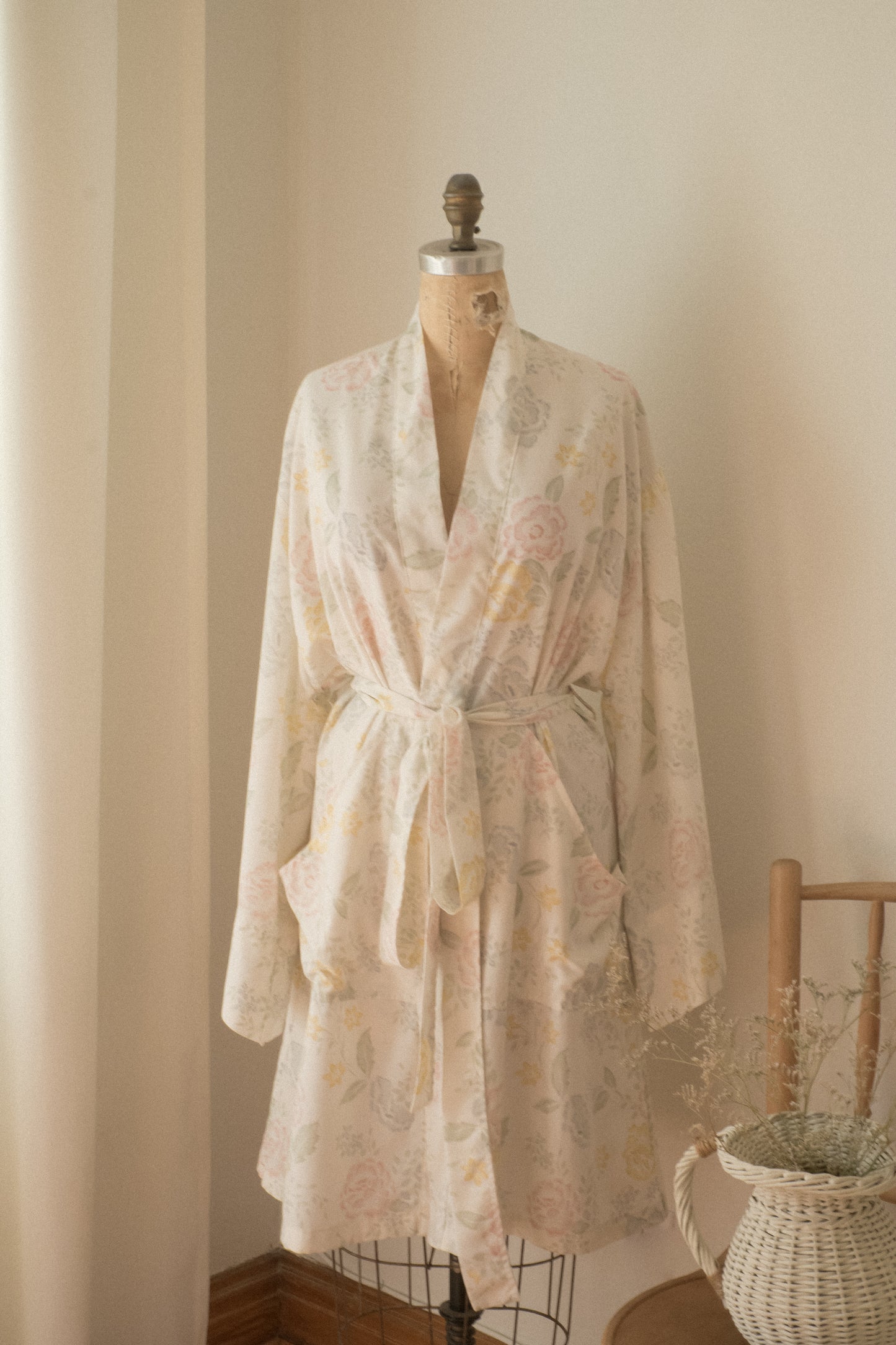 Handmade vintage cotton dressing gown ♡ Rosie
