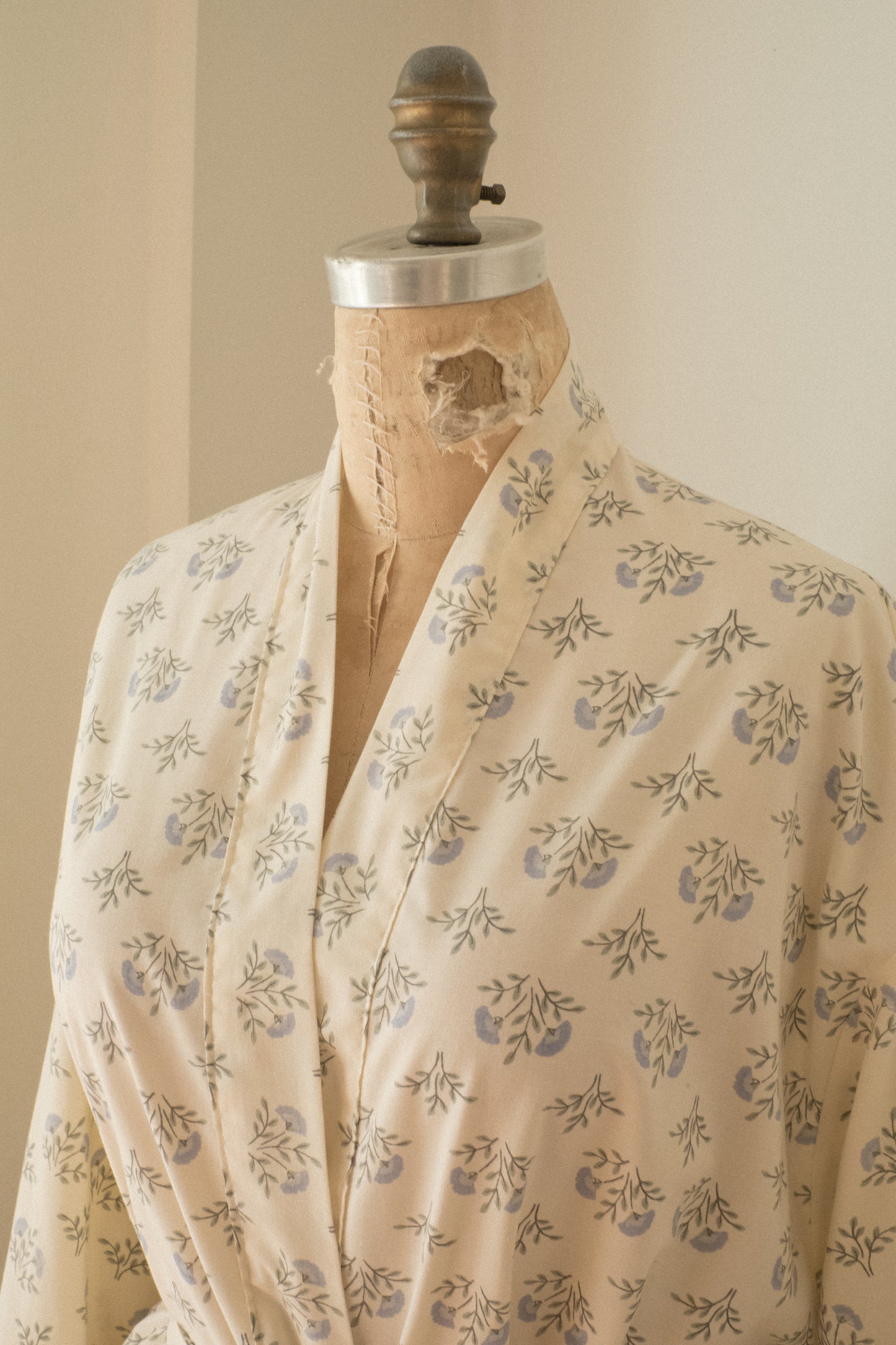 Handmade vintage cotton dressing gown ♡ bluebelle
