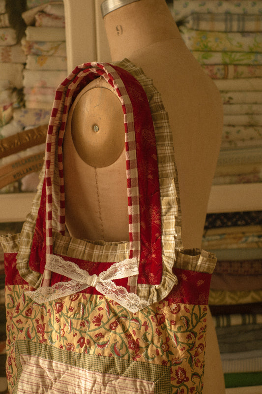 Handmade patchwork quilted tote - Autumn