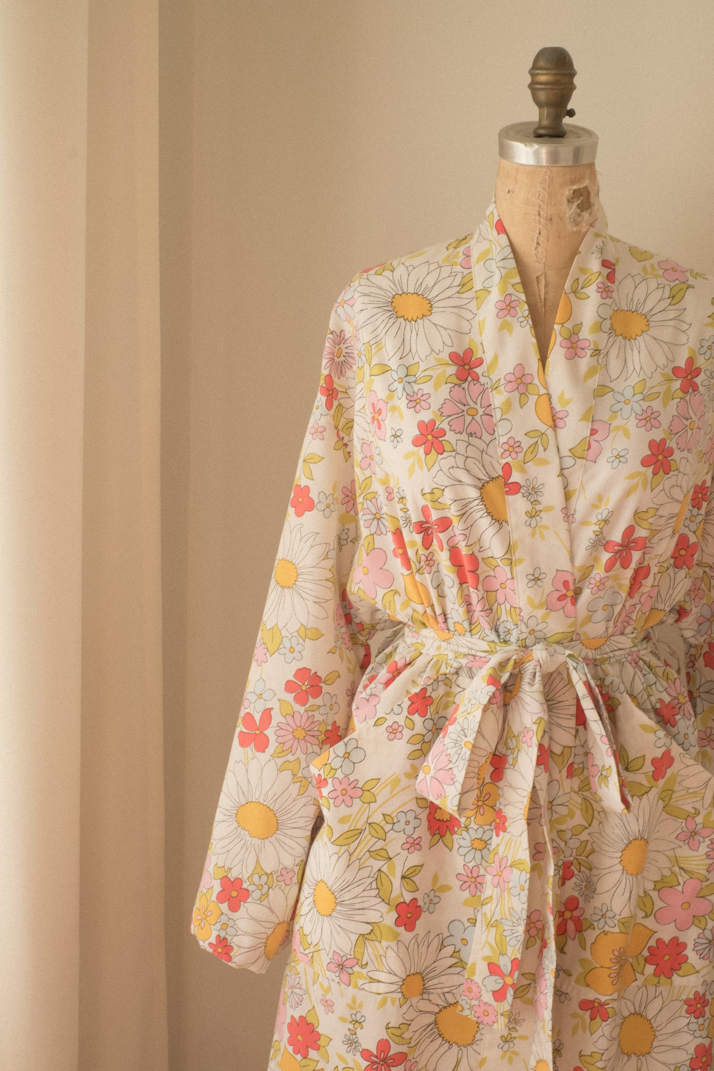 Handmade vintage cotton dressing gown ♡ wildflower