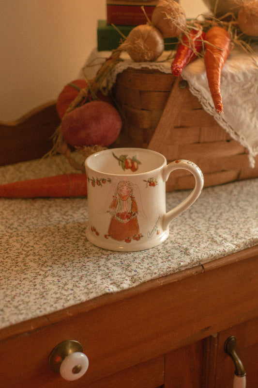 vintage cozy October mug