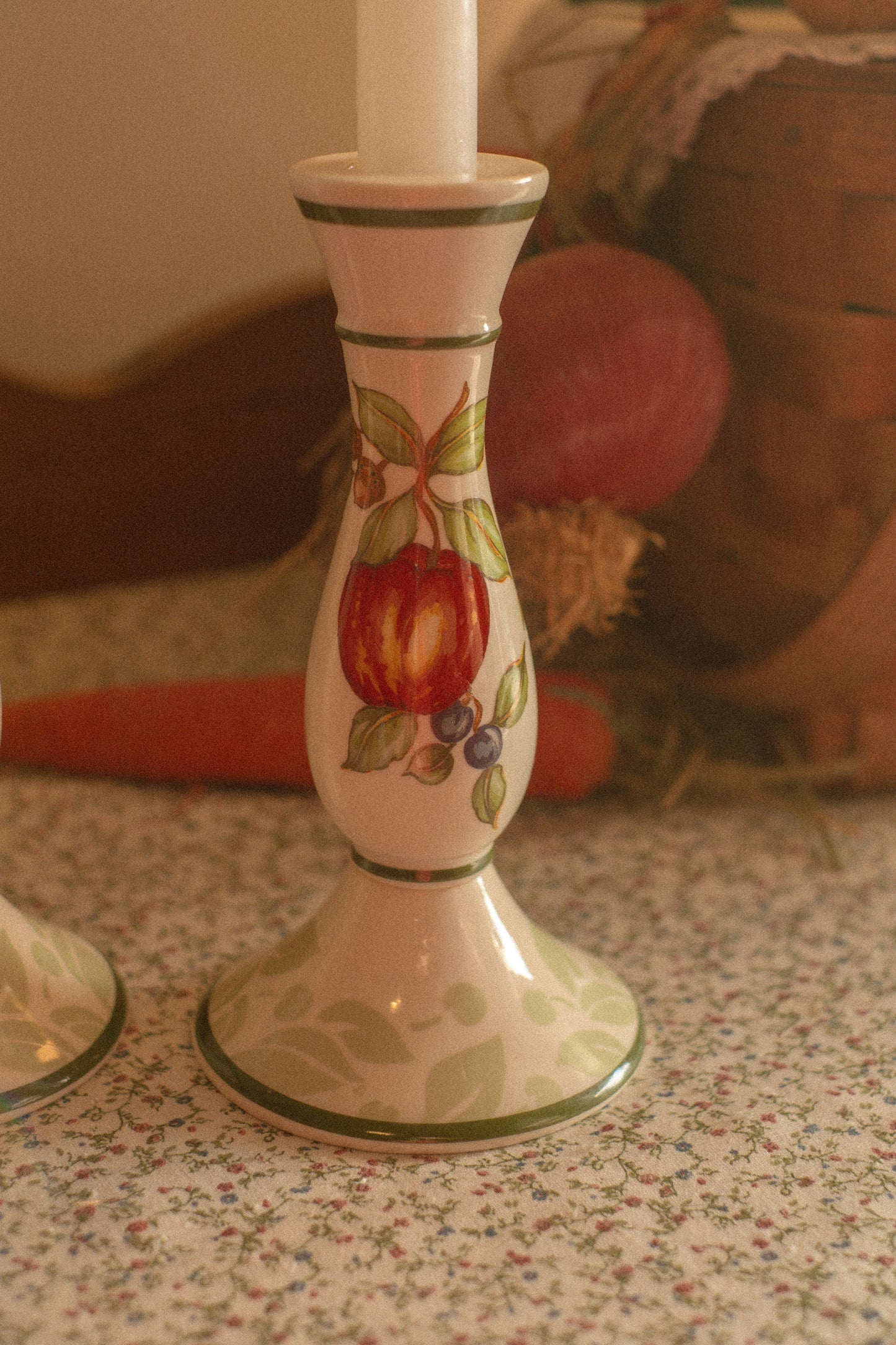 vintage tapered candlestick set
