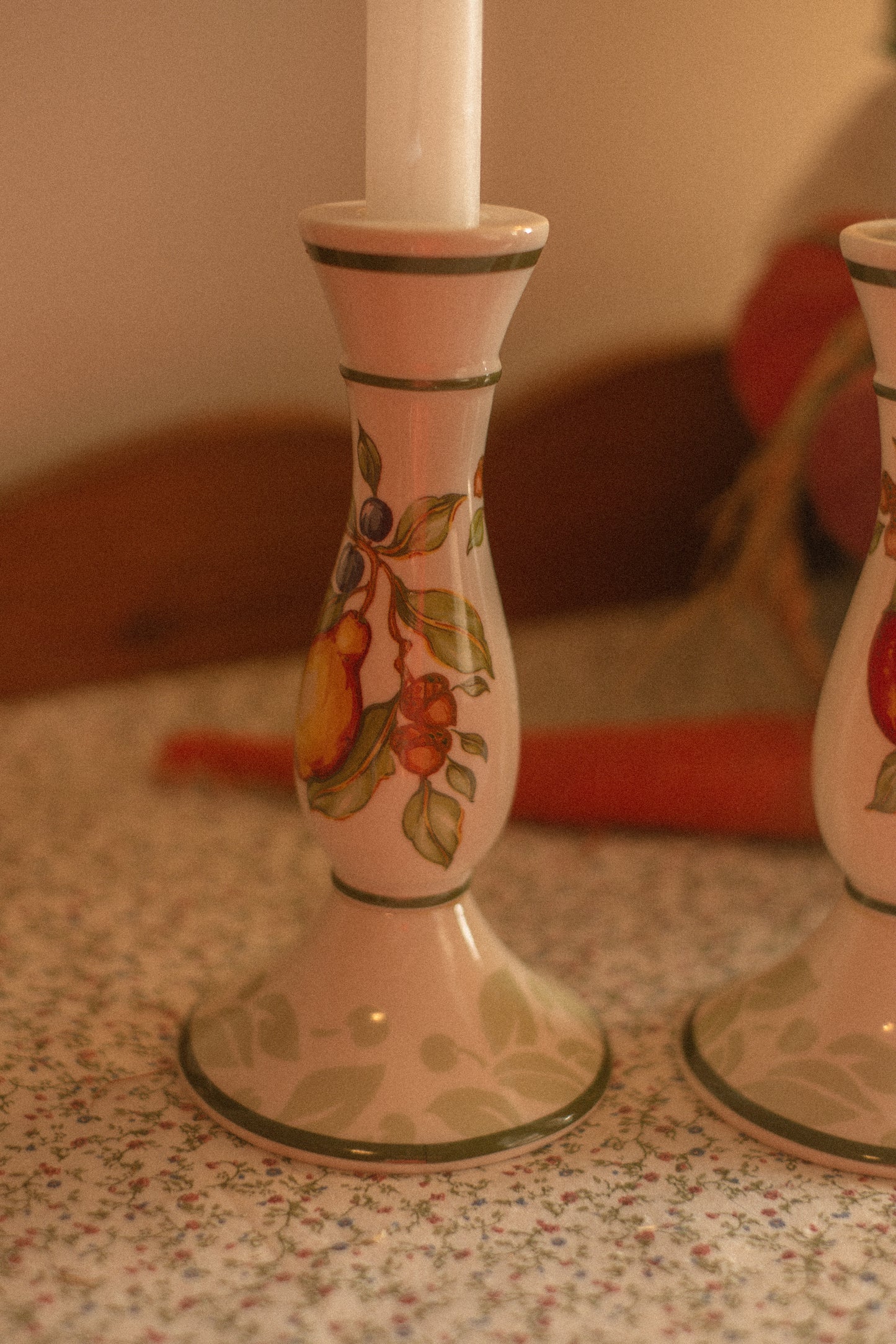 vintage tapered candlestick set