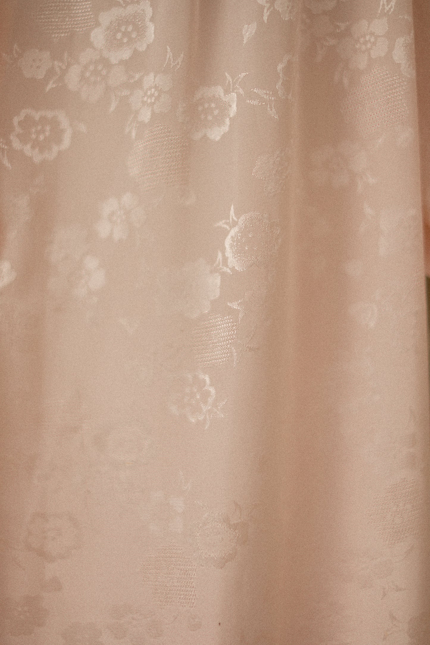 Vintage floral satin Lacey soft pink nighty